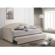 preview thumbnail 5 of 3, Yamna Upholstered Twin Daybed Beige