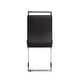 preview thumbnail 37 of 40, Modern Dining Chairs, PU Faux Leather High Back Upholstered Side Chair with C-shaped Tube Plating Metal Legs(Set of 4)