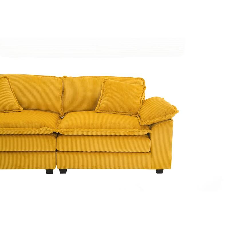 2-seats Sofa With 2 Back Pillows