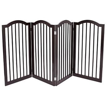 Internet's Best 4-panel Folding Pet Gate with Arched Top