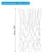preview thumbnail 7 of 5, 6Pcs 18.5" Basketball Net Replacement, Polyester Basketball Hoop Net White - 5.5mm - Basketball