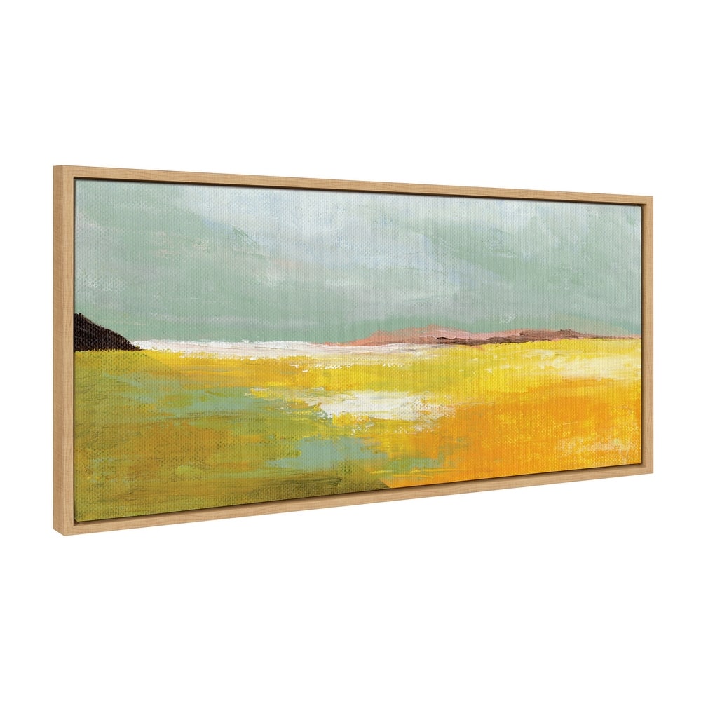 Kate and Laurel Sylvie Golden Root Lake Canvas by Nikita Jariwala