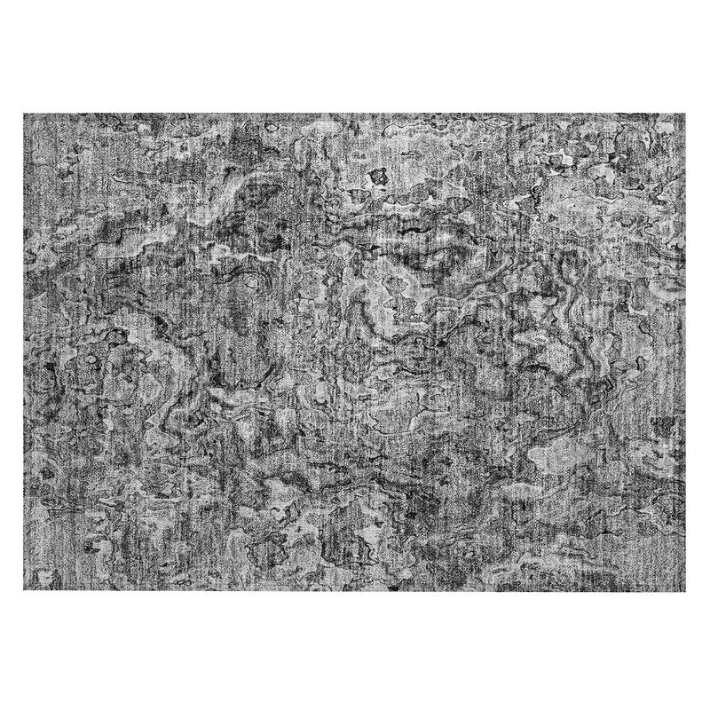 Machine Washable Indoor/ Outdoor Chantille Abstract Modern Rug