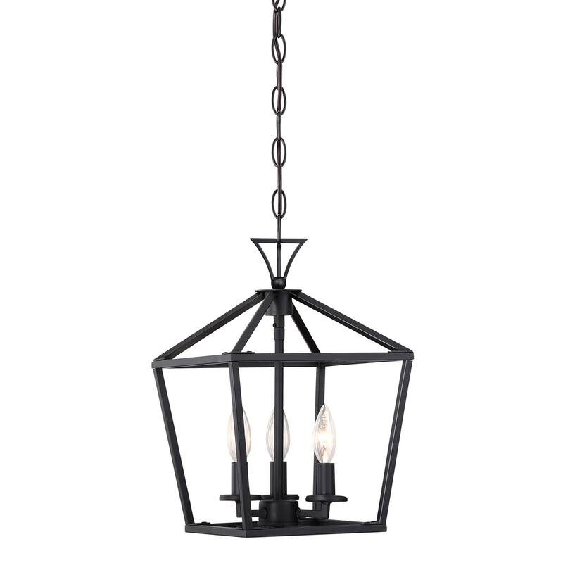 Savoy House 3-420-3 Townsend 3 Light 10" Wide Taper Candle Pendant - Matte Black