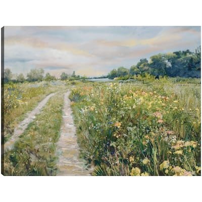 Meadow by the Lake By Studio Arts Canvas Art Print