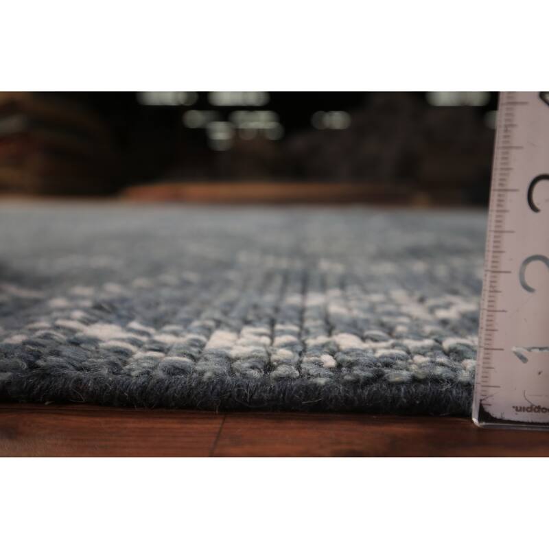 Trellis Moroccan Oriental Area Rug Hand-Knotted Wool Carpet - 8'1" x 9'9"