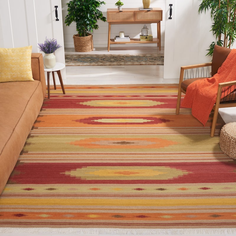 SAFAVIEH Handmade Kilim Nallely Imkea Casual Tribal Wool Rug