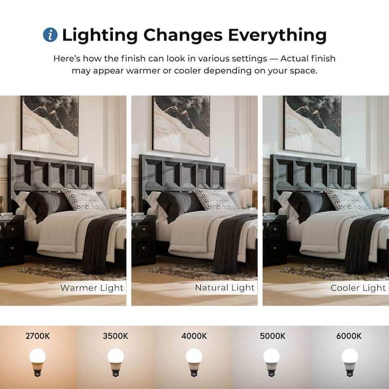 Furniture of America Durem Modern Classic Wood Panel Bed