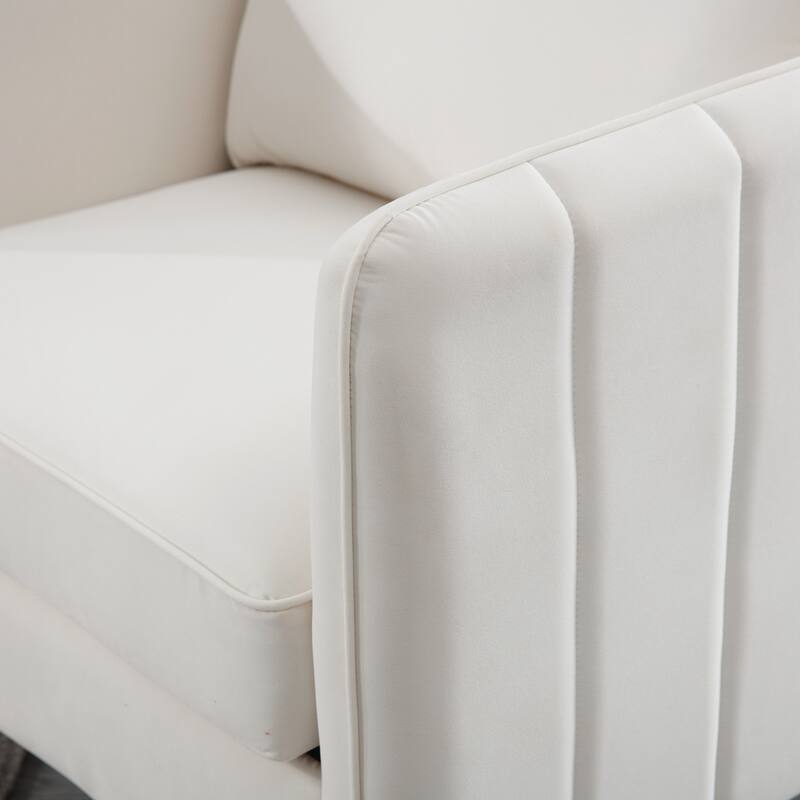Accent Chair for Living Room, =Comfy Single Sofa Chair Mid-Century Modern Armchair