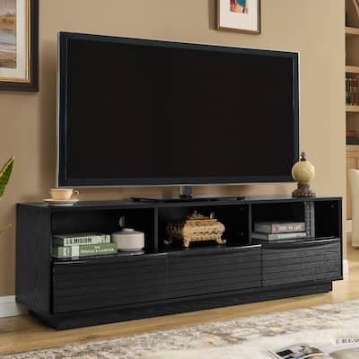 63" Mid Century TV Stand with 3 Drawers and 3 Shelves