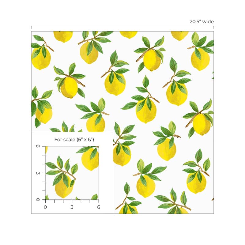 Daisy Bennett Designs Lemoncello Peel and Stick Wallpaper