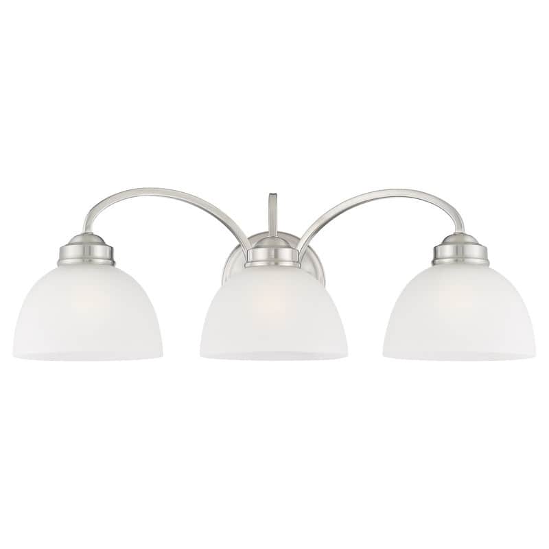 Livex Lighting 3 Light Brushed Nickel Bath Vanity, 4233-91 - 25" W X 8" H X 8" EXT