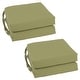 preview thumbnail 9 of 79, 16-inch Square Indoor Twill Chair Cushions (Set of 2 or 4) - 16 x 16 Set of 4 - Sage