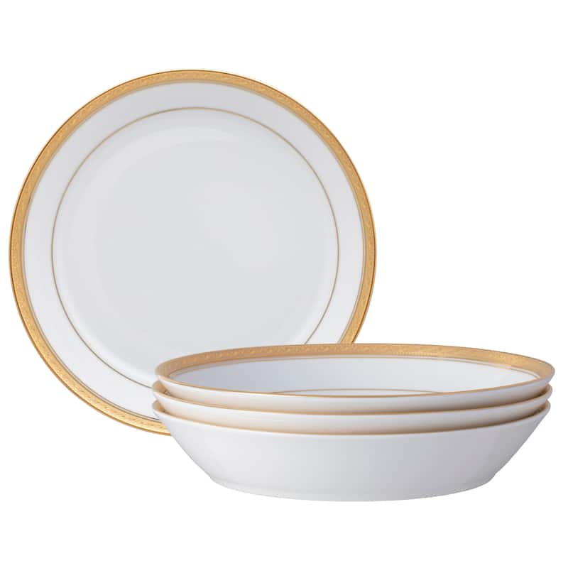 Crestwood Gold Set of 4 Coupe Dinner Bowls, 9-3/4", 43 oz.