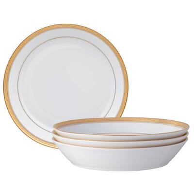 Crestwood Gold Set of 4 Coupe Dinner Bowls, 9-3/4", 43 oz.
