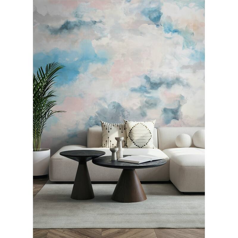 WallPops Scott Living Nimbus Blue Self Adhesive Mural - N/A