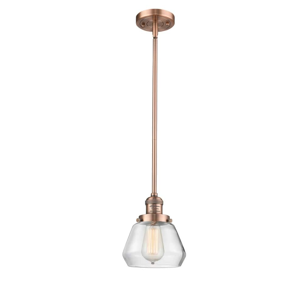 Innovations Lighting Fulton Single Light 7" Wide Mini Pendant with