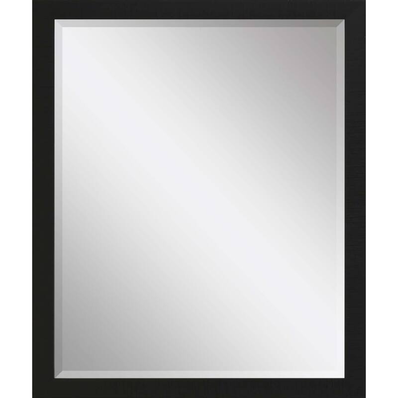 HomeRoots 31" Black Framed Accent Mirror - 25.00 in. x 31.00 in. x 2.00 in.