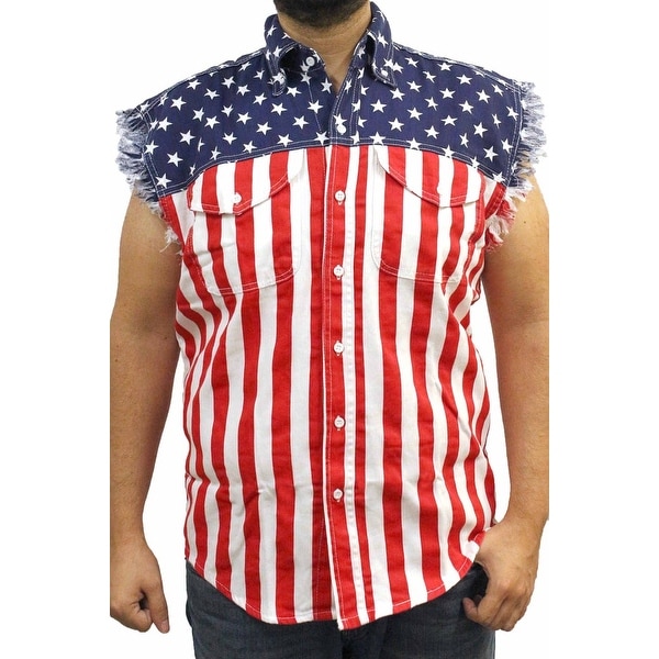 american flag cutoff shirt