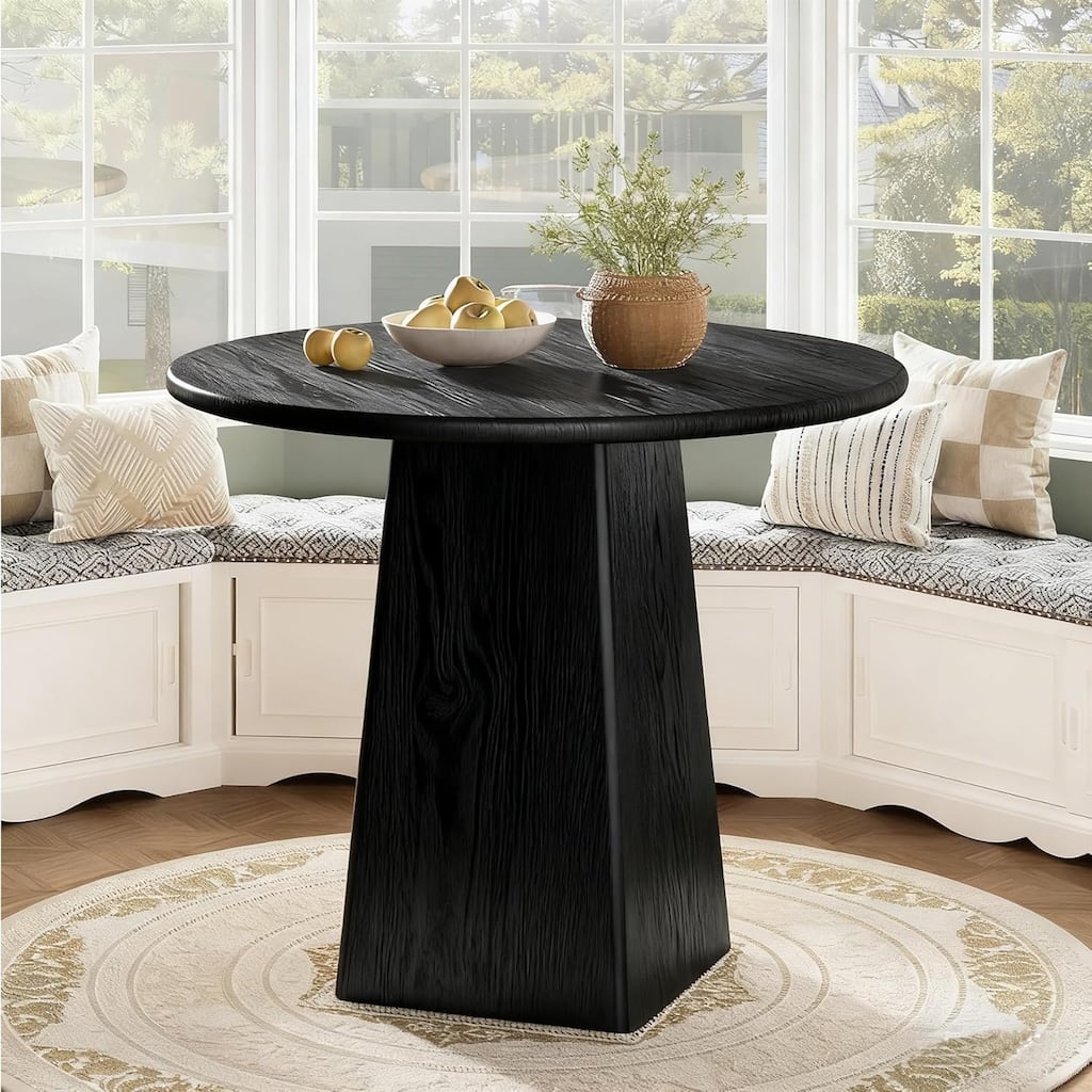 31.5-Inch Round Dining Room Table for 2-4, Small Kitchen Dinner Table for Dining Room Living Room