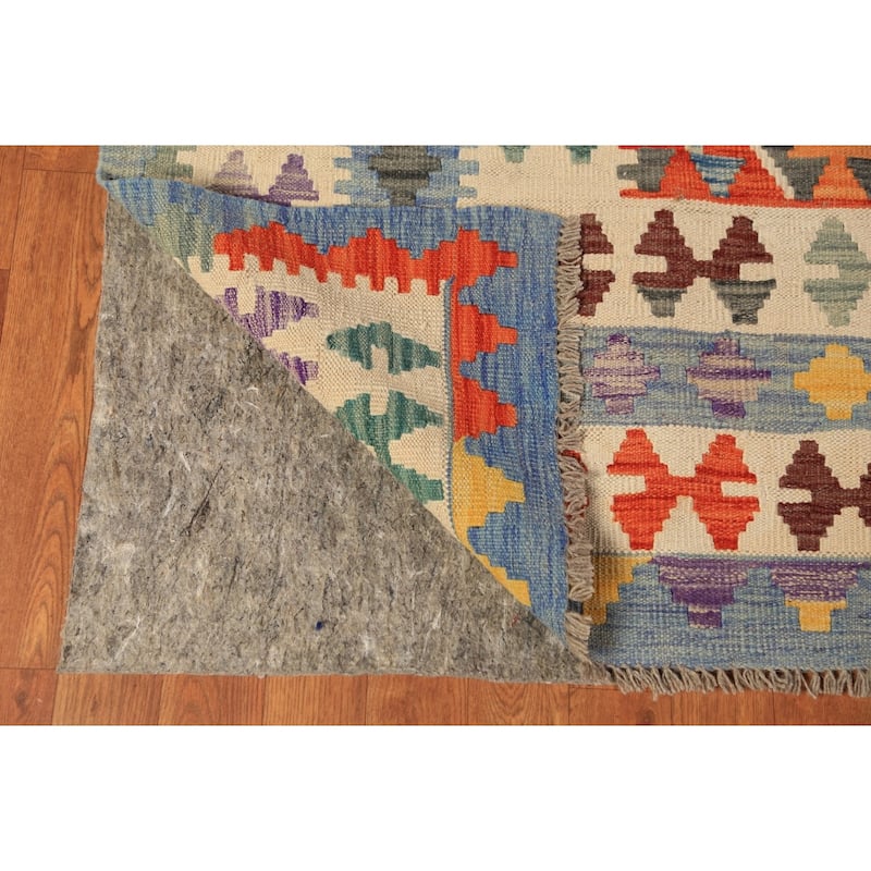 Southwestern Style Kilim Oriental Area Rug Flatweave Wool Carpet - 8'1"x 11'5"