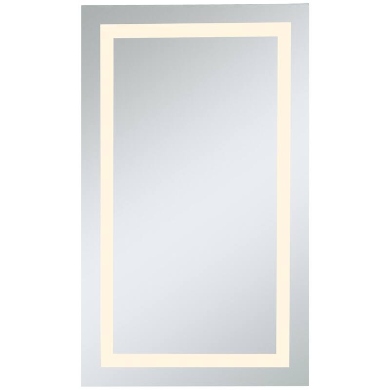 Elegant Lighting Nova 40" x 24" 3000K LED Mirror with Defogging System - Natural