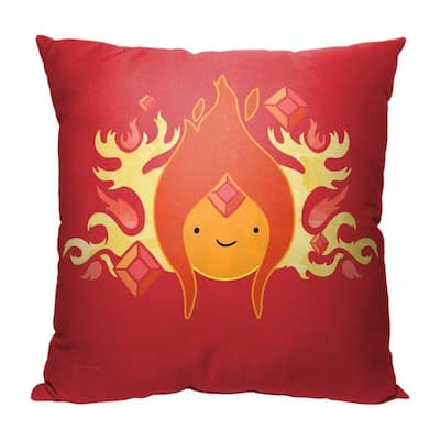 Warner Brothers Adventure Time Flame Princess 18 Inch Throw Pillow