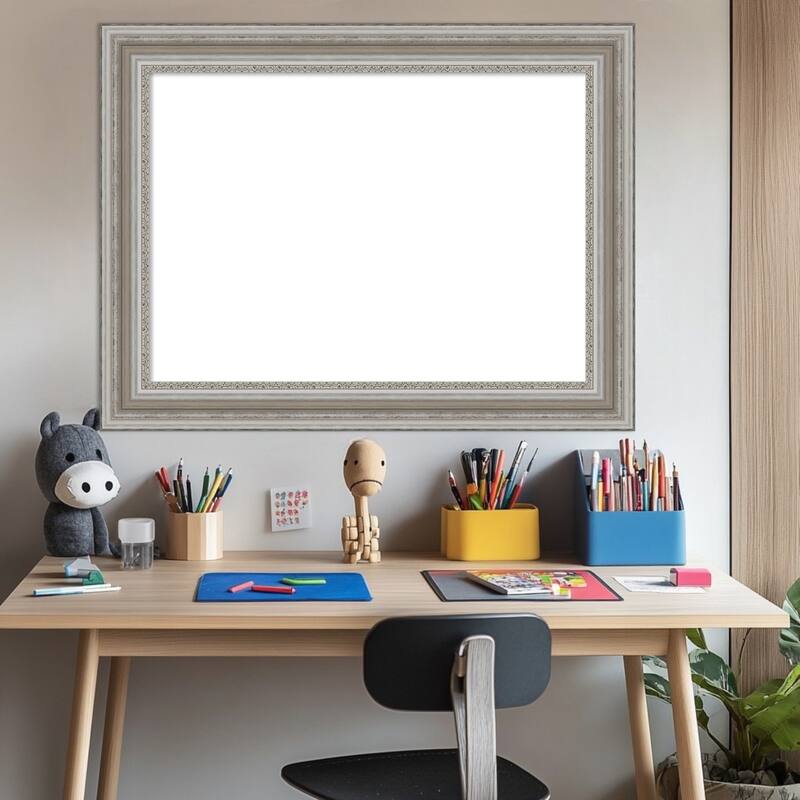 Amanti Art Parlor Black Framed Dry Erase Magnetic Board