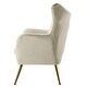 preview thumbnail 29 of 141, Eusebio Tufted Velvet Accent Chair with Wingback, Arms, and Metal Gold Legs for Living Room or Bedroom by HULALA HOME