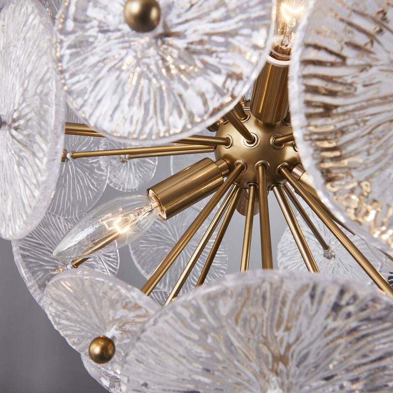 KAWOTI 6-Light Dimmable Sputnik Sphere Chandelier Pendant Lights - W16.5" * H 63.25"