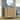 Caldera 33" Curved Solid Wood and Marble Accent Storage Cabinet