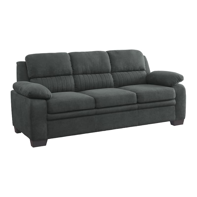 Onofre Fabric Living Room Sofa - Dark Grey