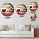 preview thumbnail 4 of 8, Designart 'Time is Love Pink Heart Tree' Oversized Quote Wall CLock
