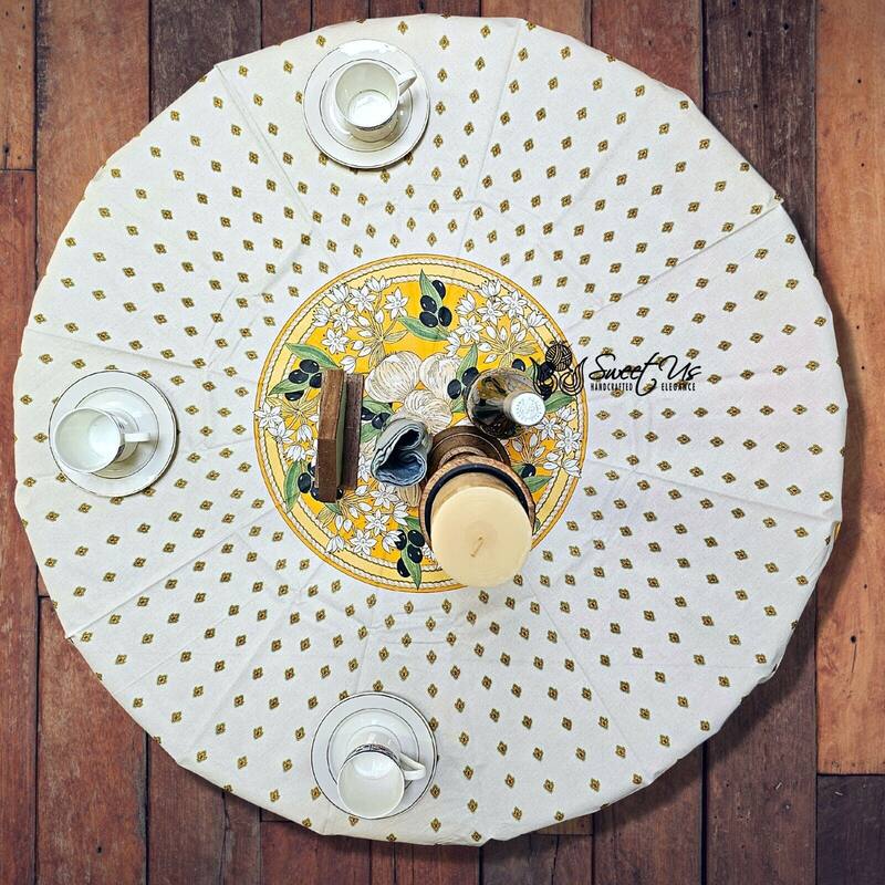 Wipeable Stain Resistant French Acrylic Coated Tablecloth Collection