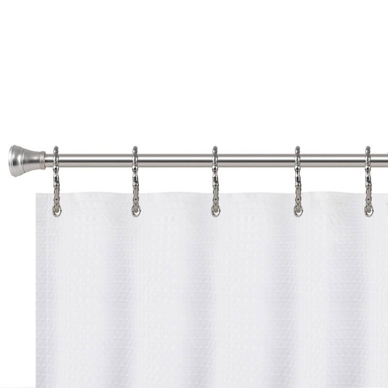 Utopia Alley Shower Rings, Oval Shape Shower Curtain Rings for Bathroom, Rustproof Zinc Shower Curtain Hooks Rings, Set of 12