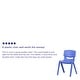 preview thumbnail 29 of 35, 4 Pack Plastic Stackable K-2 School Chair with 13.25"H Seat