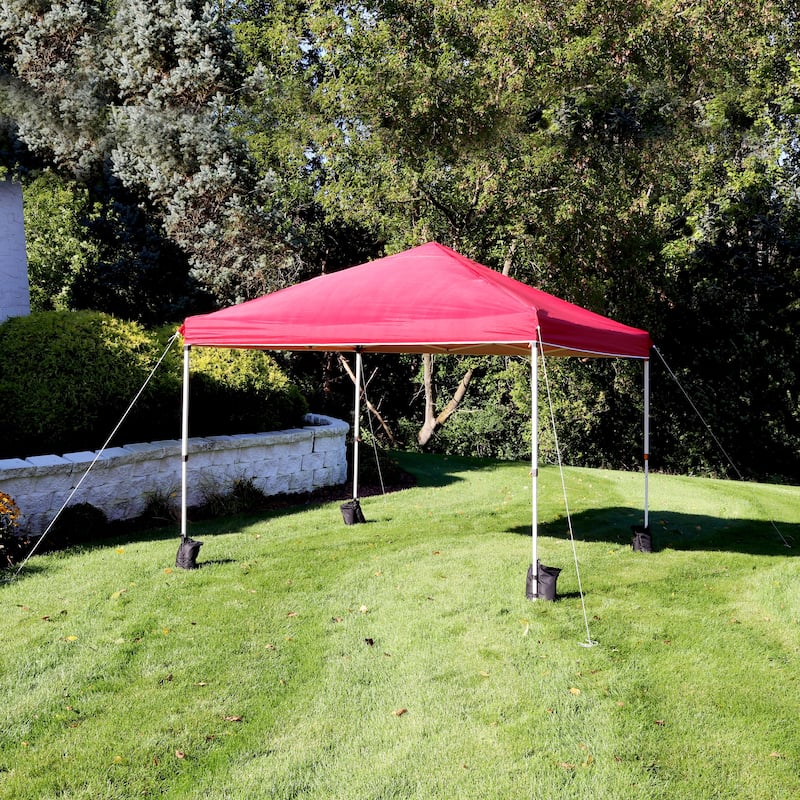 Sunnydaze Standard Pop-Up Canopy with Carry Bag and Sandbags