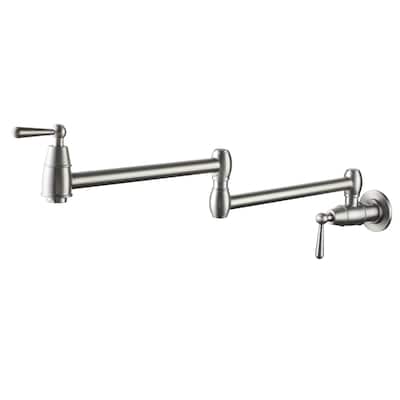 1.8 GPM Vintage Wall Mounted Pot Filler Kitchen Sink Faucet