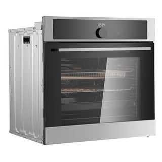 Single Wall Oven with Baking Rack and Tray, for Kitchen