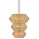 preview thumbnail 1 of 7, Hinkley Lighting 40388 Luca 10 Light 28" Wide Waterfall Chandelier Black / Camel