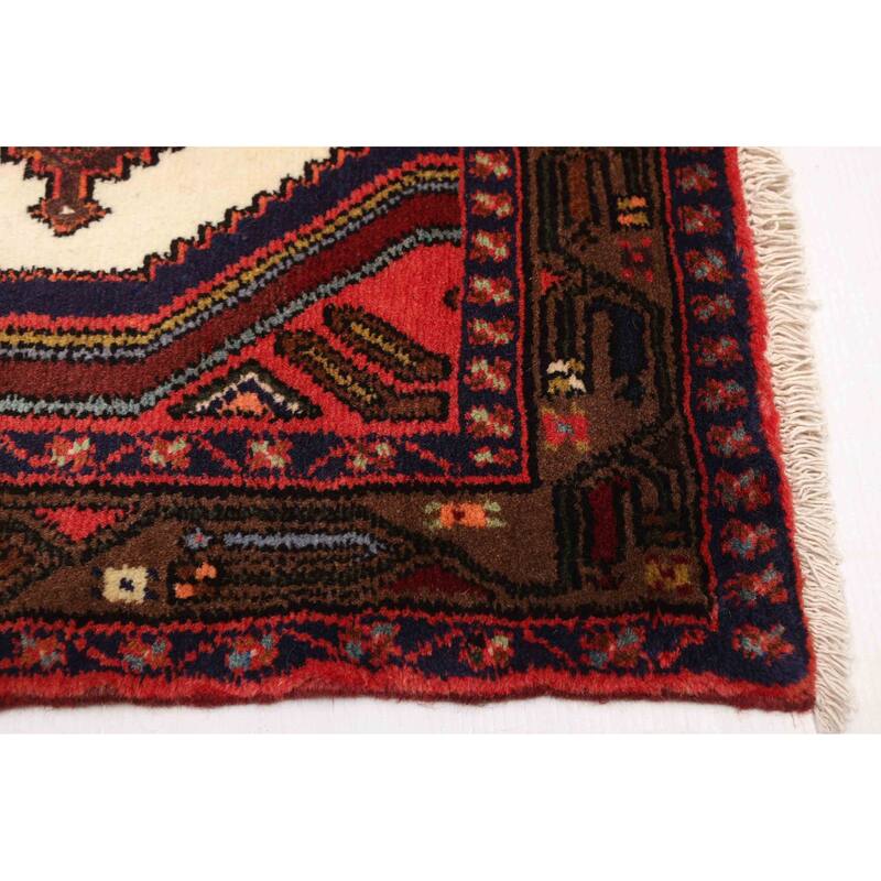 ECARPETGALLERY Hand-knotted Konya Anatolian Cream Wool Rug - 2'7 x 9'4