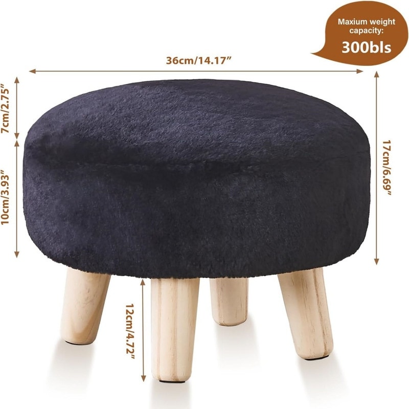 Small sales foot pouf