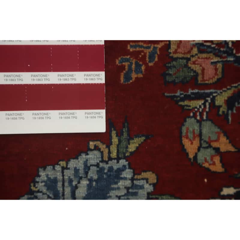 Hand Knotted Oriental 100% Wool Carpet Traditional Medallion Red Kashan Area Rug - 6' 10'' X 4' 6''