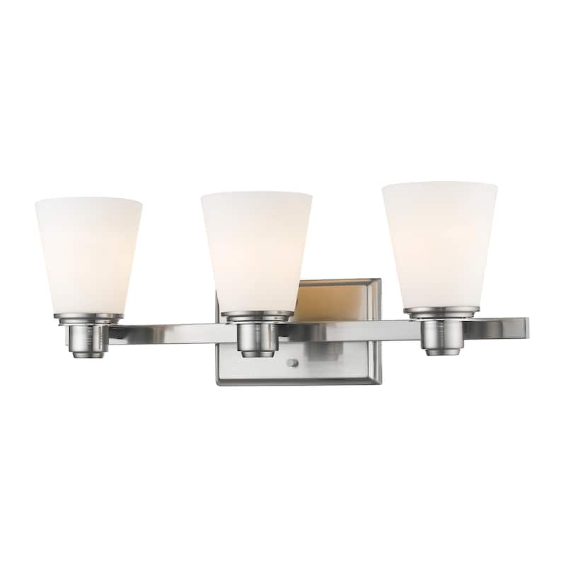 Z-Lite Kayla 3 Light 22" Wide Bathroom Vanity Light - Brushed Nickel