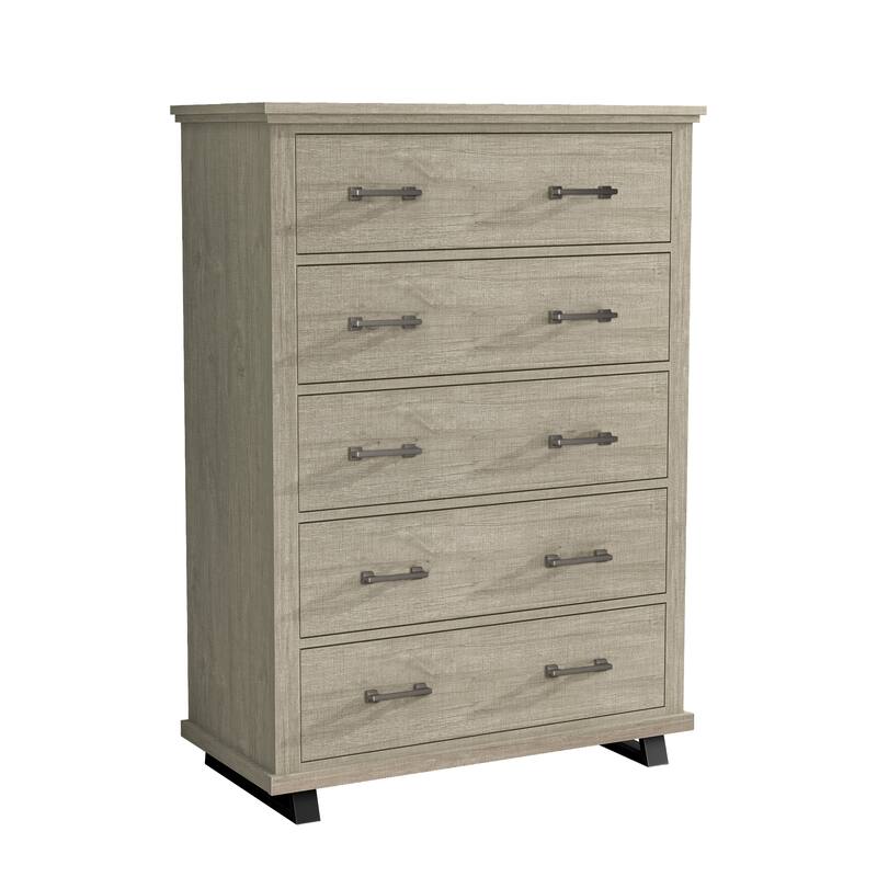 Farmhouse 4-Piece Bedroom Set - 2 Nightstand, 1 Chest and 1 Dresser