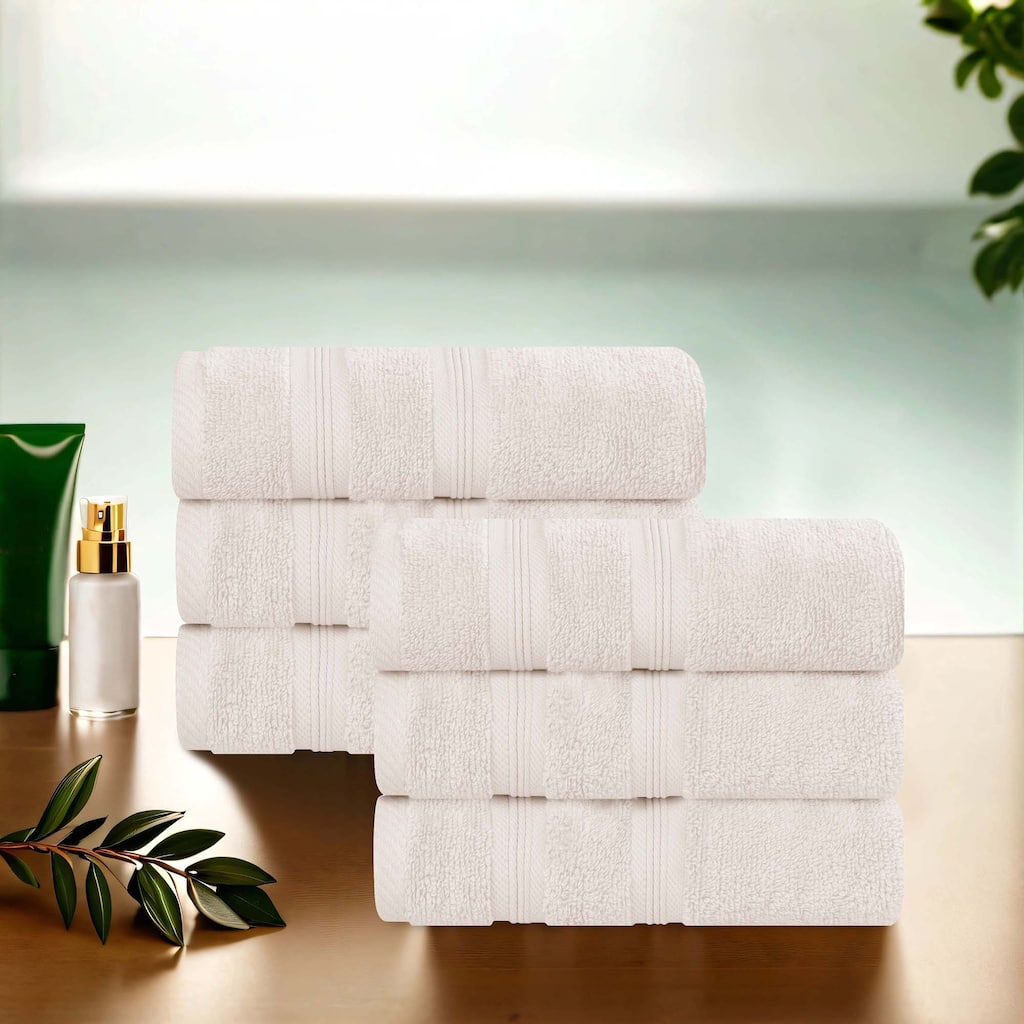 Superior Smart Dry Zero Twist Cotton Hand Towels, Set of 6