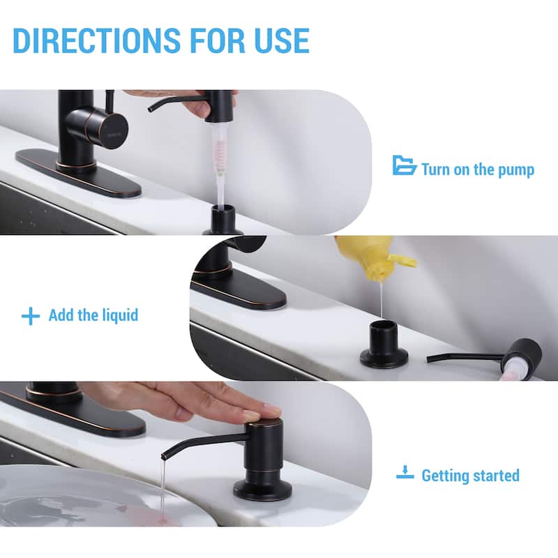 WOWOW Soap Dispenser for Kitchen Sink - N/A