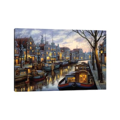 iCanvas "Canal Life" by Evgeny Lushpin Canvas Print