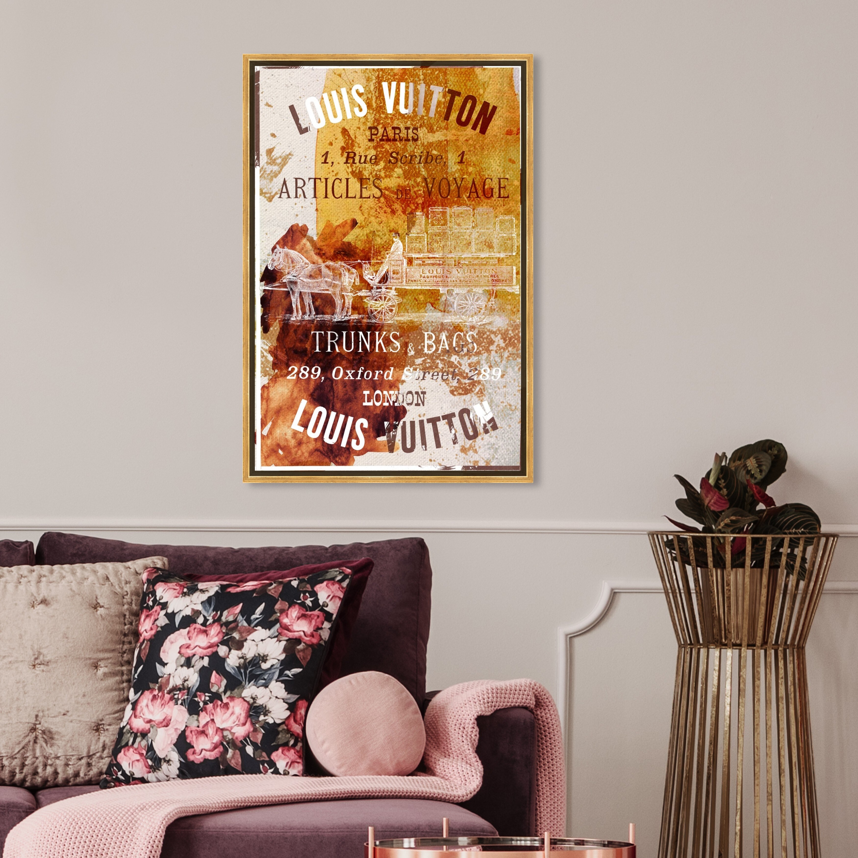 Oliver Gal 'Articles de Voyage' Fashion and Glam Wall Art Framed