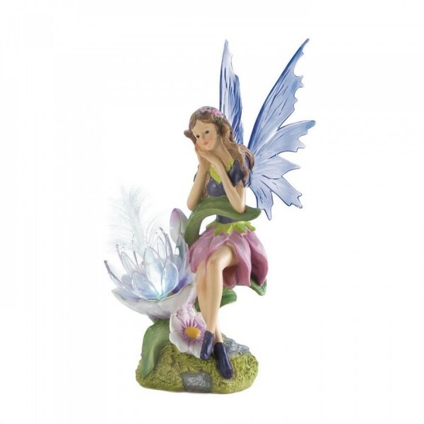 fairy solar statue